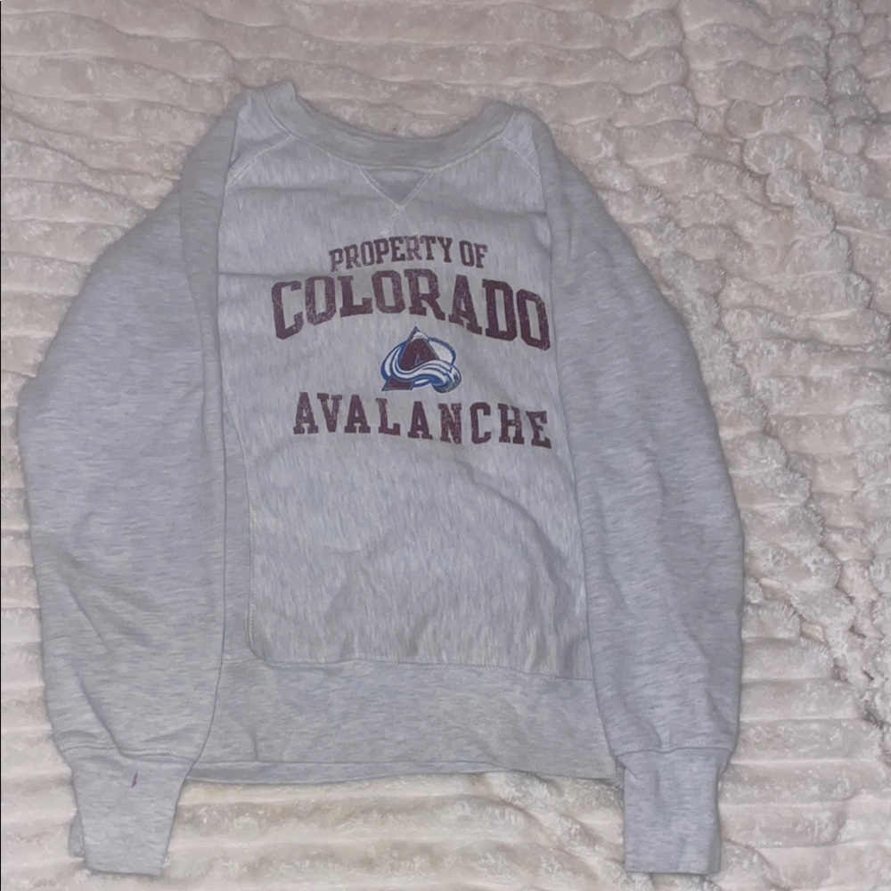 Colorado Avalanche NHL Women’s Gray Crewneck